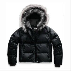 North Face Women's Dealio Black Down Crop Jacket